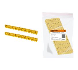 Наборный маркер TDM символ L, желтый, 6 мм2, 100 штук SQ0534-0057 