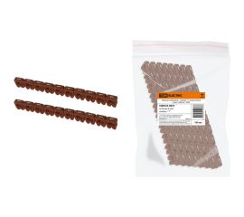 Наборный маркер TDM символ 1, коричневый, 6 мм2, 100 штук SQ0534-0047 