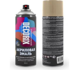 Аэрозольная акриловая эмаль Decorix (универсальная; бежевый; 520 мл) 0101-33 DX 