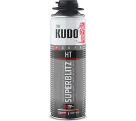 Клей-пена KUDO PROFF SUPERBLITZ HT универсальный, конструкционный, профессиональный, всесезонный, 650 мл KUPP06B07SBHT 