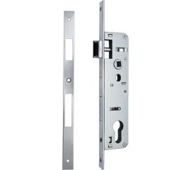 Врезной узкопрофильный замок под цилиндр VETTORE 153P-35 CP, хром 20324 