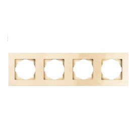 Рамка GUNSAN 4 поста Eqona крем 16401200-000145 