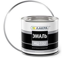 Эмаль ЛАКРА НЦ-132 белый, 1.7 кг ЛА-00000605 