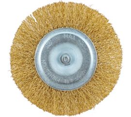 Щетка-крацовка плоская со шпилькой (100 мм; латунированная проволока 0.3 мм) Pobedit 2122100 