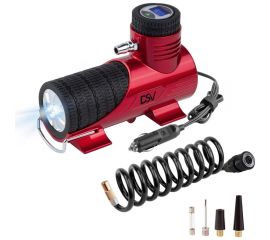Цифровой компрессор DSV с быстросъёмным воздушным шлангом и LED фонарём, 35 л/мин 233000 