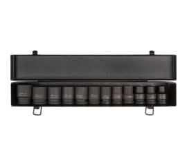 Набор головок ударных 12 шт, 10-24 мм, 38 мм, 1/2"", металлический кейс Airline ATAS040 