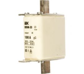 Плавкая вставка IEK ППНИ-33 100А габарит 00 ИЭК DPP10-100 
