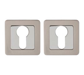 Накладка под цилиндр PUNTO ET QR SN/CP-3 матовый никель/хром 34763 