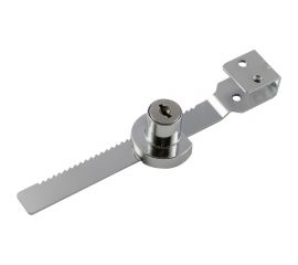 Мебельный реечный замок для раздвижных стекол НОРА-М 6318 хром 19004 