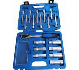 Набор торцевых головок и насадок для обслуживания амортизационных стоек МАСТАК кейс 100-10018C 