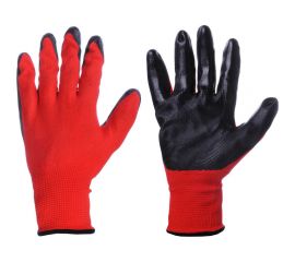 Садовые нейлоновые перчатки с нитриловым полуобливом Inbloom 10 размер, 23.5см, 30г 188-034 