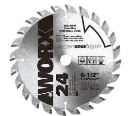 Пильный диск (24T; 165x1.6x20 мм) твердосплавный WORX WA5101 