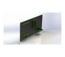 Металлическая перфопанель ООО Металекс Metalex 600x1000 серая с комплектом аксессуаров PRSA60100 