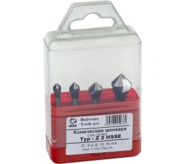 Набор зенковок (4 шт; 6.3-16 мм; 90 гр; HSSE) Bucovice Tools 740802 