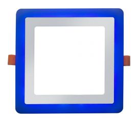 Светодиодный встраиваемый светильник LEEK квадрат, голубой цвет LE LED 2BCLS 16W 3/6K LE061300-0028 