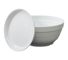 Горшок для цветов с поддоном СИМАЛЕНД Алиса 1.5 л, 20х10 см, белый 4330129 