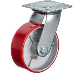 Колесо поворотное (125 мм; игольчатый подшипник; грузоподъемность 250 кг; чугун; полиуретан) СТЕЛЛА-ТЕХНИК N29125CPU 