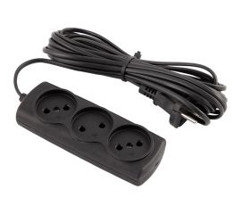 Удлинитель Engy Эконом 7 метров, 3 розетки, черный 186749 