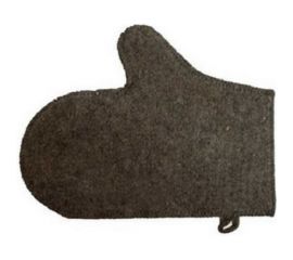 Банная рукавица Никитинская мануфактура серая ХВ5403 