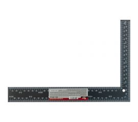 Столярный цельно-металлический угольник, крашеная шкала 200х300 мм КУРС 19618 