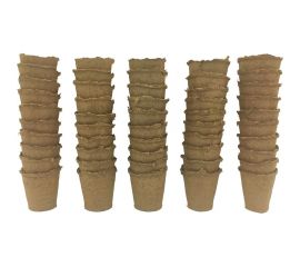 Набор торфяных горшочков ЛЕТО 80 мм, 80 мм, 50 шт. 97903 