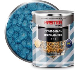 Грунт-эмаль по ржавчине MASTER PRIME 3 в 1 молотковая коричневый, 4 л 4300006790 