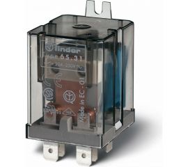 Силовое реле Finder 1но конт., зазор 3мм 30а, 230в Ac, подключение через fAston, фланец, 653182300300 