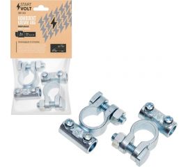 Клеммы АКБ в комплекте StartVOLT цинк 95мм под 2 винта М6 SBT 013 