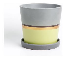 Горшок ООО КОМПОЗИТ Лувр зеленый конус №3. КБ-К3-164-01 