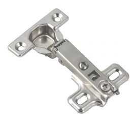 Мебельная петля для накладных дверей в сборе с пластиной под шуруп Левша O26 Н=0 (2 шт.) У8-3659 