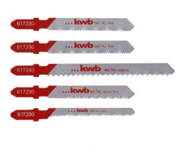 Набор пилок для лобзика по металлу 5 предметов kwb 617290 