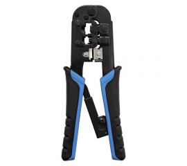 Инструмент для обжима сетевого и круглого кабеля ExeGate EX-T568R RJ-45, RJ-11, 12, с храповым механизмом 293156 