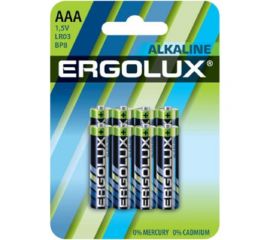 Батарейка Ergolux Alkaline BL8 LR03 (LR03 BP8, 1.5В) 14814 