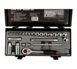 Набор 6-гранных головок с приспособлениями FORCE 3251-5 