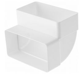 Колено вертикальное 90 градусов для плоских воздуховодов 55х110 мм ORE 4607122242378 