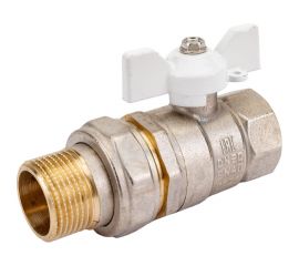 Шаровой кран LD латунь никель Pride Ду20 Ру40 ВР 107-5095 