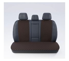 Автомобильные накидки из алькантары для заднего ряда DuffCar, темно-коричневый комплект 23-2471-55 