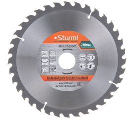 Диск пильный по дереву (210х30 мм; 36T) Sturm 9020-210-30-36T 