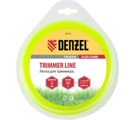 Леска для триммера квадрат 2 мм х 57 м, блистер FLEX CORD DENZEL 96122 