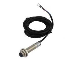 Диффузионный фотодатчик INNOCONT М12x1, зона срабатывания до 10 см, -10 +60 С, 12…24 VDC, IP67, выход: NPN NO, макс. ток 200 мА, время реакции 3 мс, кабель 2 м PES-D12-NO10D 