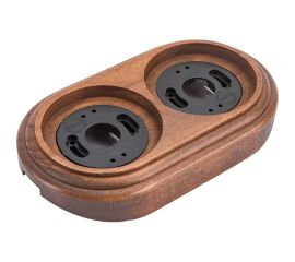 Двойная рамка Retrika, ретро американский орех, на бревно RD-02224 