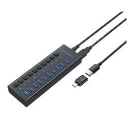 USB концентратор Harper HUB-10MB Black H00003294 