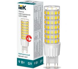 Светодиодная лампа IEK corn капсула 9вт 230в 4000к керамика g9 LLE-CORN-9-230-40-G9 