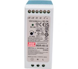Источник питания Mean Well AC/DC MDR-40-12 Т00252355 