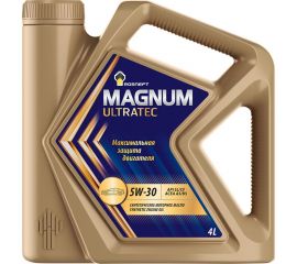 Моторное масло РОСНЕФТЬ Magnum Ultratec 5W-30 SL-CF синт. кан. 4 л 40815342 
