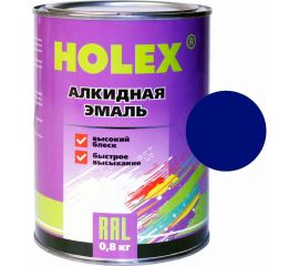 Алкидная автоэмаль HOLEX 5002 RAL синий ультрамарин, 0.8 кг HAS-385629 