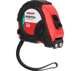 Рулетка REXANT Профи прорезиненный корпус 3 м х 16 мм магнитная 12-9012 