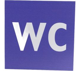 Табличка ""Туалет WC"" Стандарт Знак, 150x150 мм, пластик 2 мм 00-00037980 