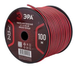 Акустический кабель ЭРА A-250-RB 2х2,5 мм2, красно-черный, 100м, 4/84 Б0048268 