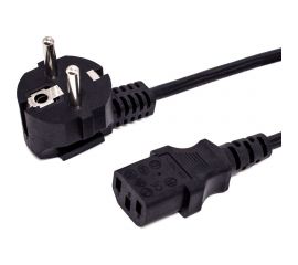 Кабель питания Filum cee 7/7-с13, 3x0.75мм?, 220в, 10a, чёрный, 0.6м FL-PC10-EU-C13-0.6M 